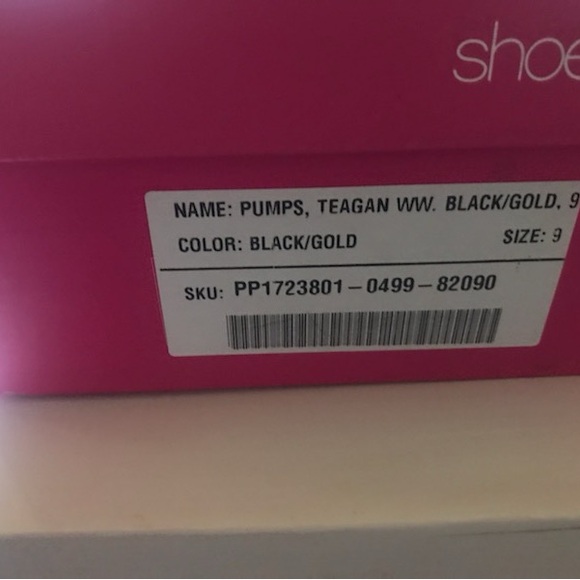 Black gold ombre heel 9 wide with - Picture 2 of 2